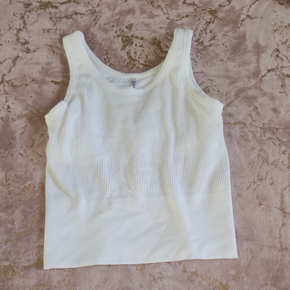 EBB & FLOW | Women's White Top With Built In Bra